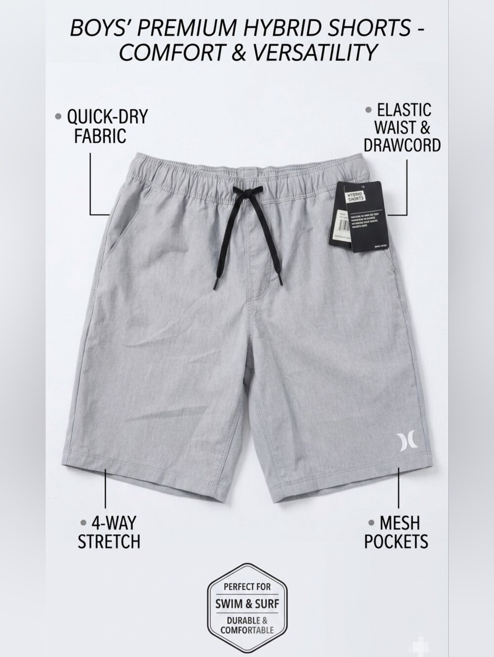Hurley Hybrid Shorts Size Medium